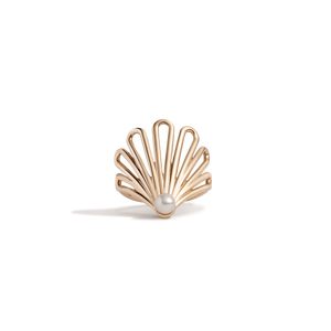 Deco Fan Pearl Ring
