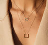 Solid Square Necklace
